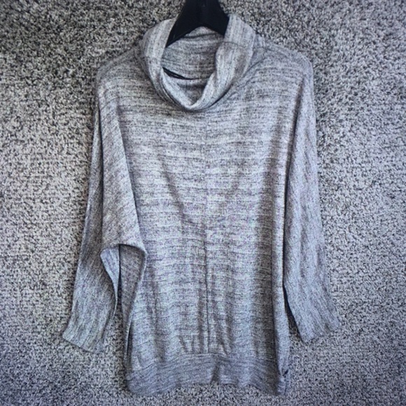Sweaters - Gray Cowl Neck Women's Sweater - Brand Unspecified